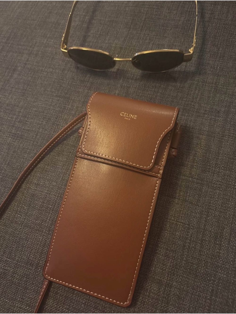 Celine Triomphe Metal Round Sunglasses with case - Picture 3 of 5